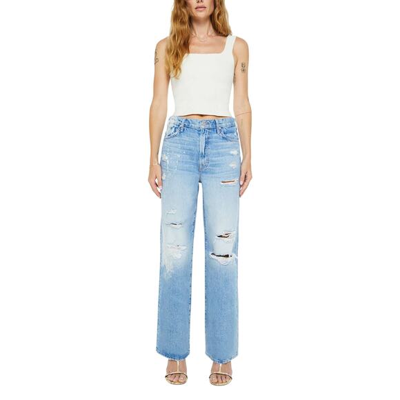 MOTHER Denim - MOTHER- the Spitfire Sneak. wash: reckless endangerment. Rare denim jean
